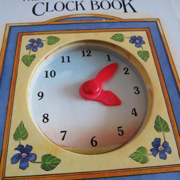 The Real Mother Goose CLOCK BOOK time telling 1984 hardcover book - Picture 4 of 11